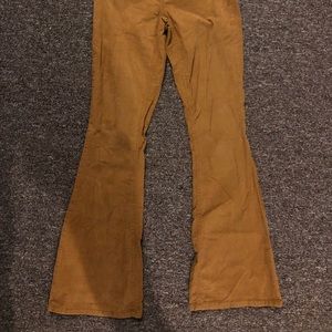 Flare corduroy-like pants